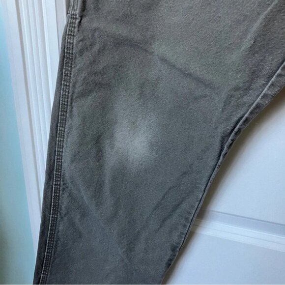 Vintage Rustler Gray Carpenter Cargo Utility Workwear Jeans - Picture 7 of 8